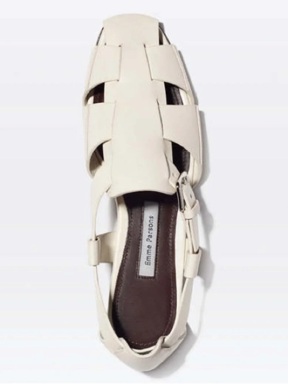Emme Parsons Ernest Fisherman Shoe Calfskin Ivory size 40 / 9-9.5